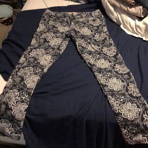 Floral jeans
